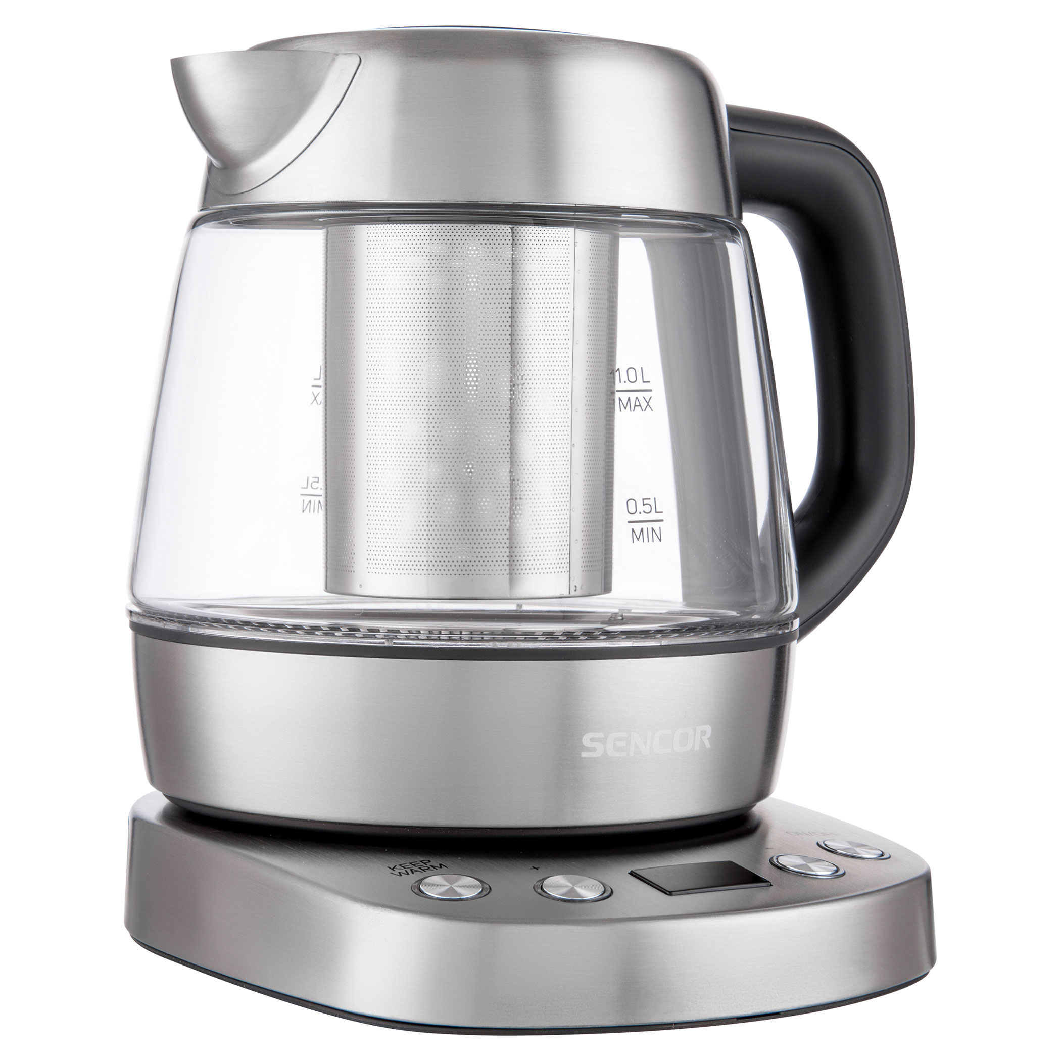 Electric kettle with tea strainer, SWK 1080SS