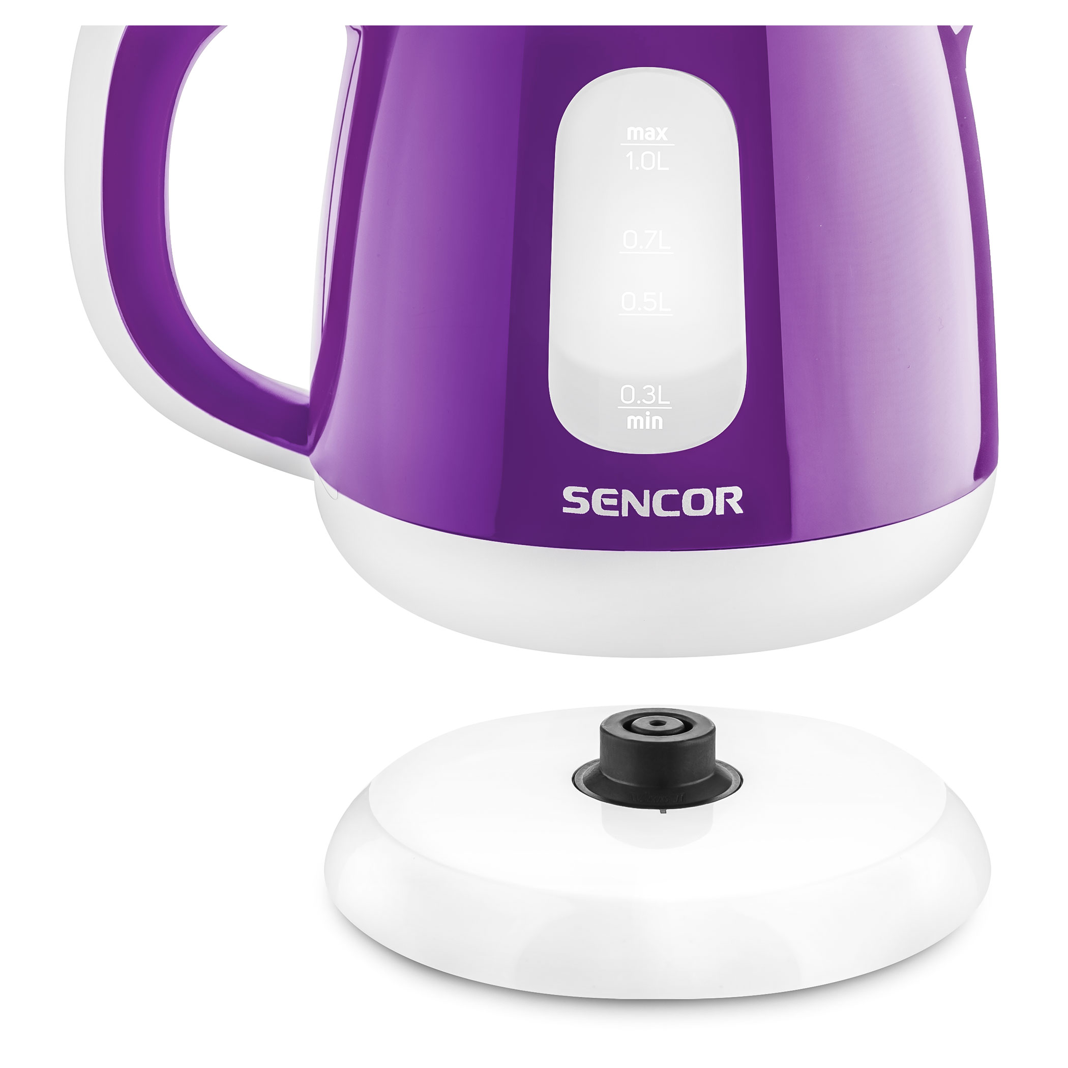 Purple electric kettle stock image. Image of household - 131829051