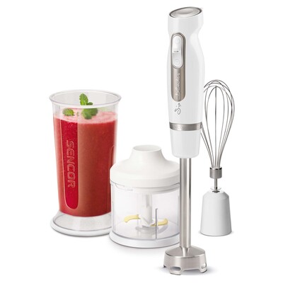 Sencor SHB4364RD Stick Blender with Accessories, Red 
