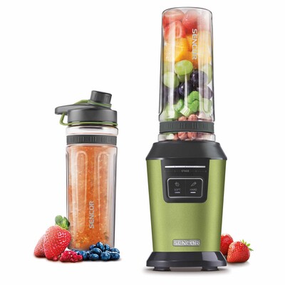 Sencor 20 Oz. Smoothie Blender with Travel Bottles Orange SBL2203OR - Best  Buy