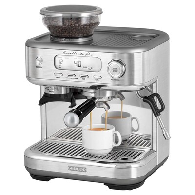 Sencor Macchina per Espresso con Schiumatore e Serbatoio del Latte, Display  LCD, Pompa Italiana 15 bar, Riscaldamento Rapido, Thermoblock, Barista