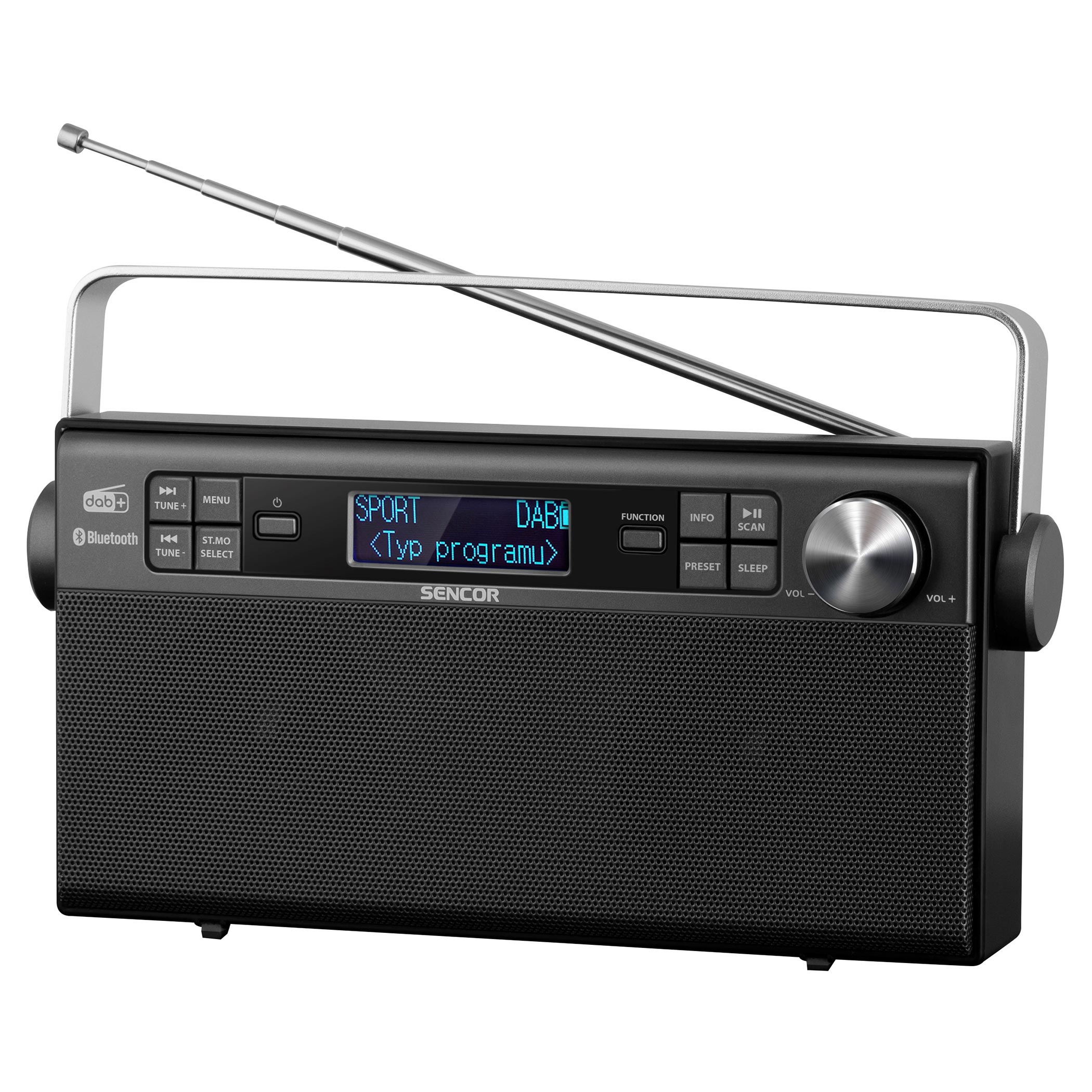 Rechargeable Pocket DAB Radio - Easy To Use Digital Radio with 30 Pre-set  DAB & FM Stations, LCD Display, Headphones & USB Cable