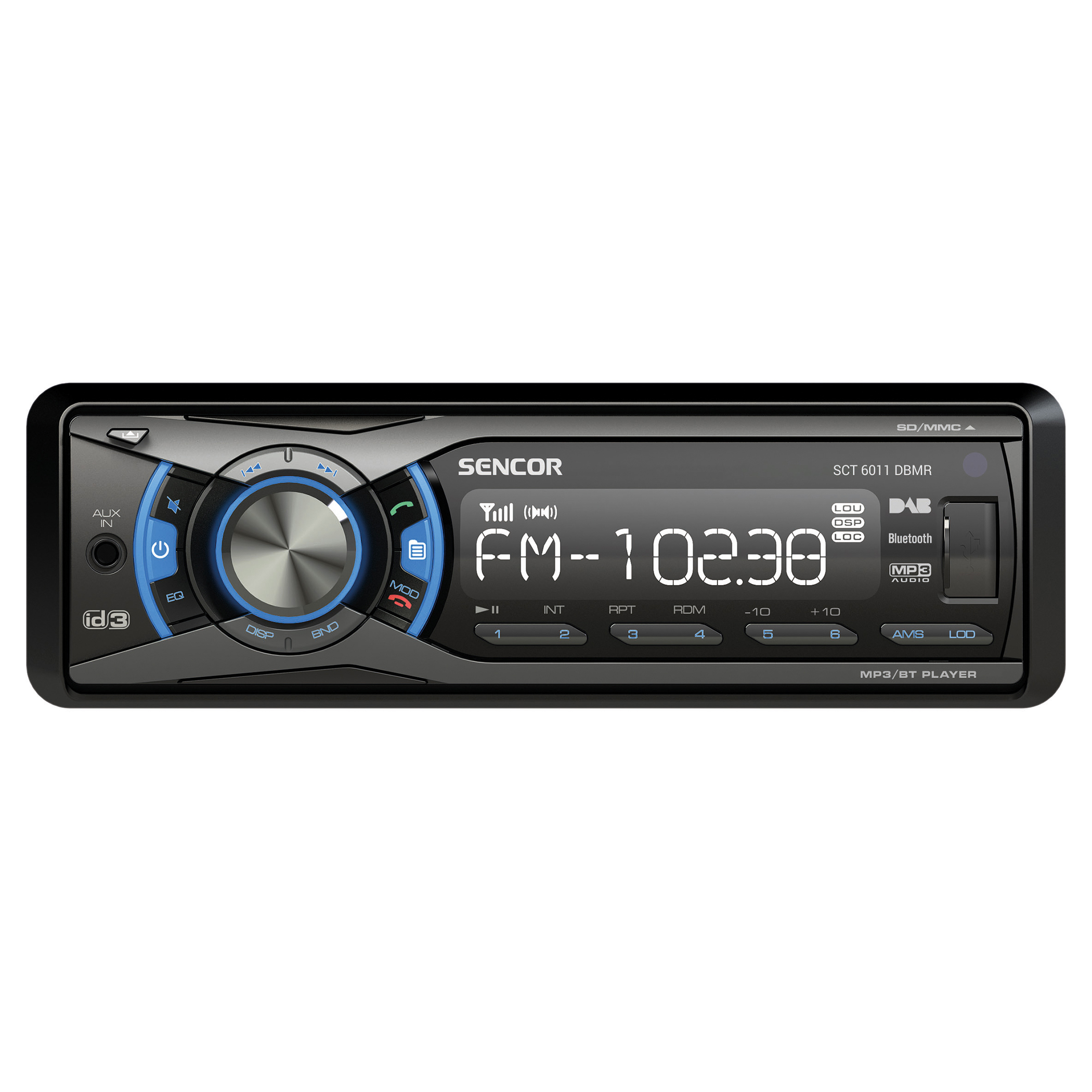 Car Radio with DAB AM FM tuners SCT 6011DBMR Sencor