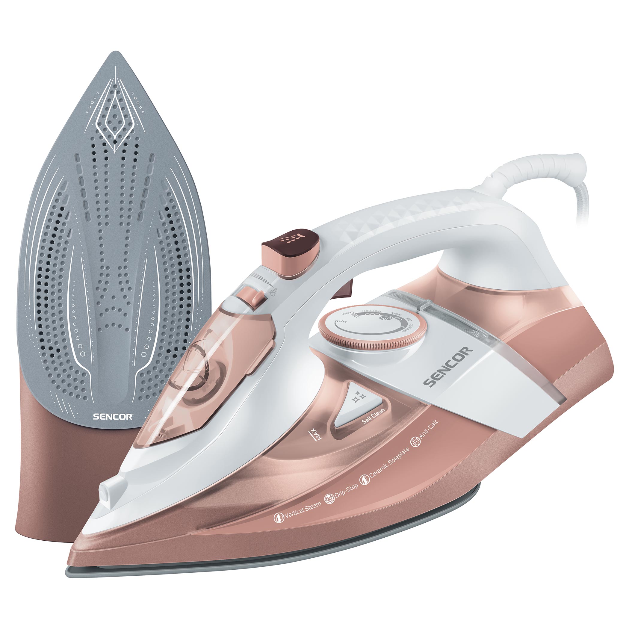 Imetec Steam Iron , 3X Zero Calc Z3 3500, 2400W, 150G , Anti Drup, S/S Plate