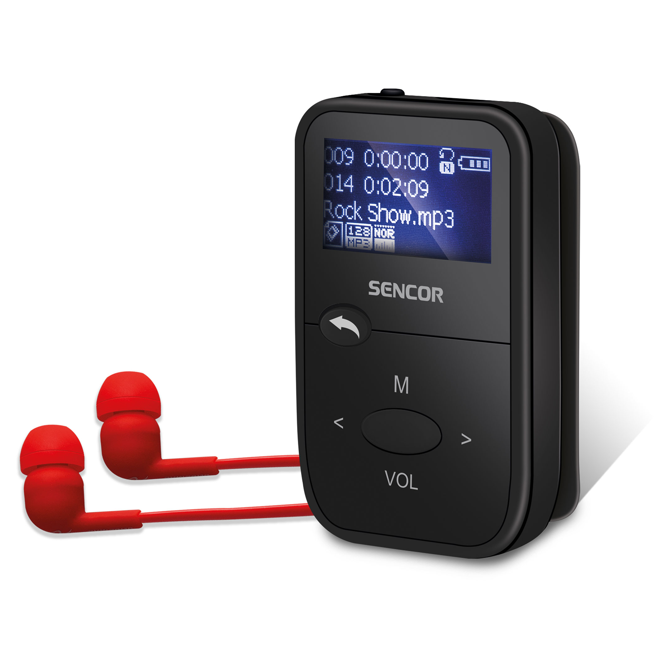 MP3 Player 8 GB with Micro SD Slot | SFP 4408 BK | Sencor