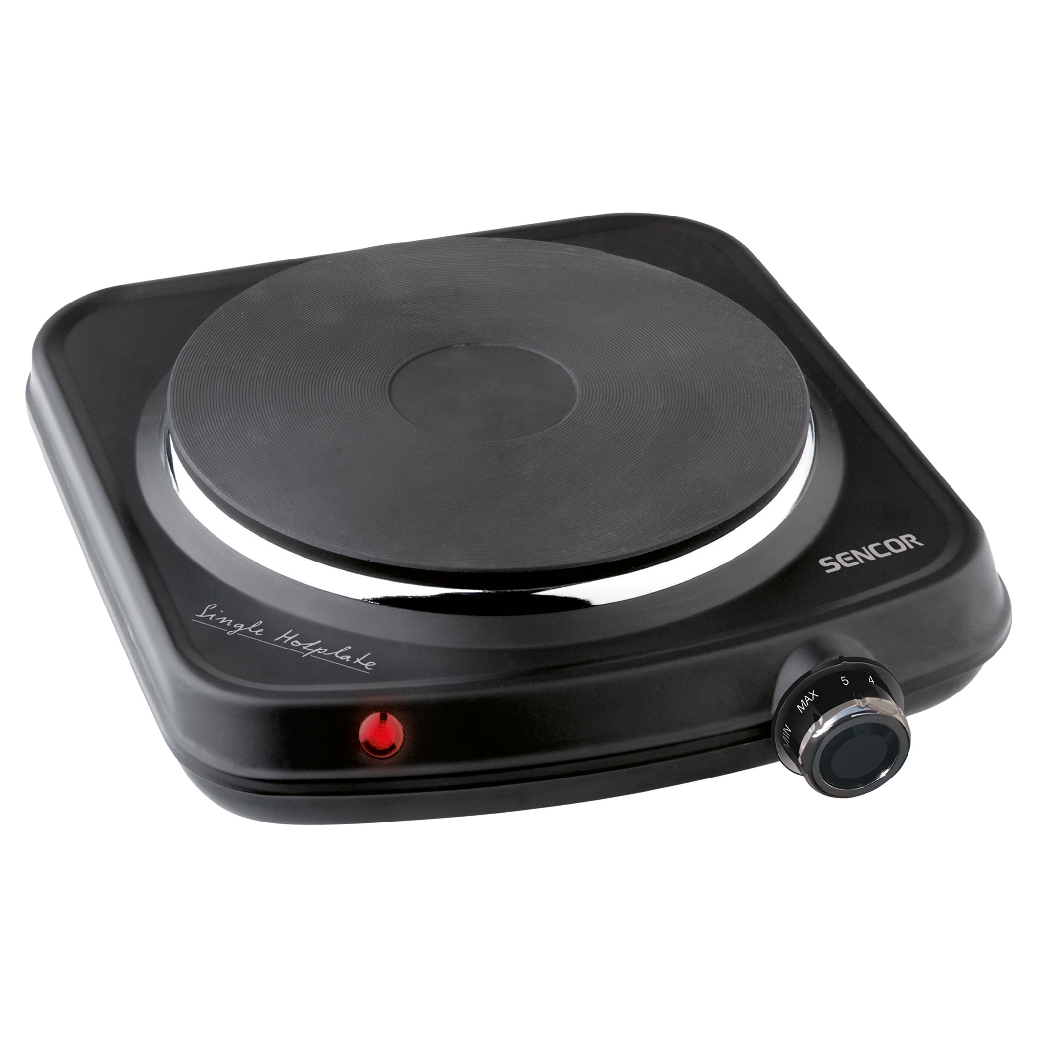 Electric 1000w Single Hotplate Chrome TS337