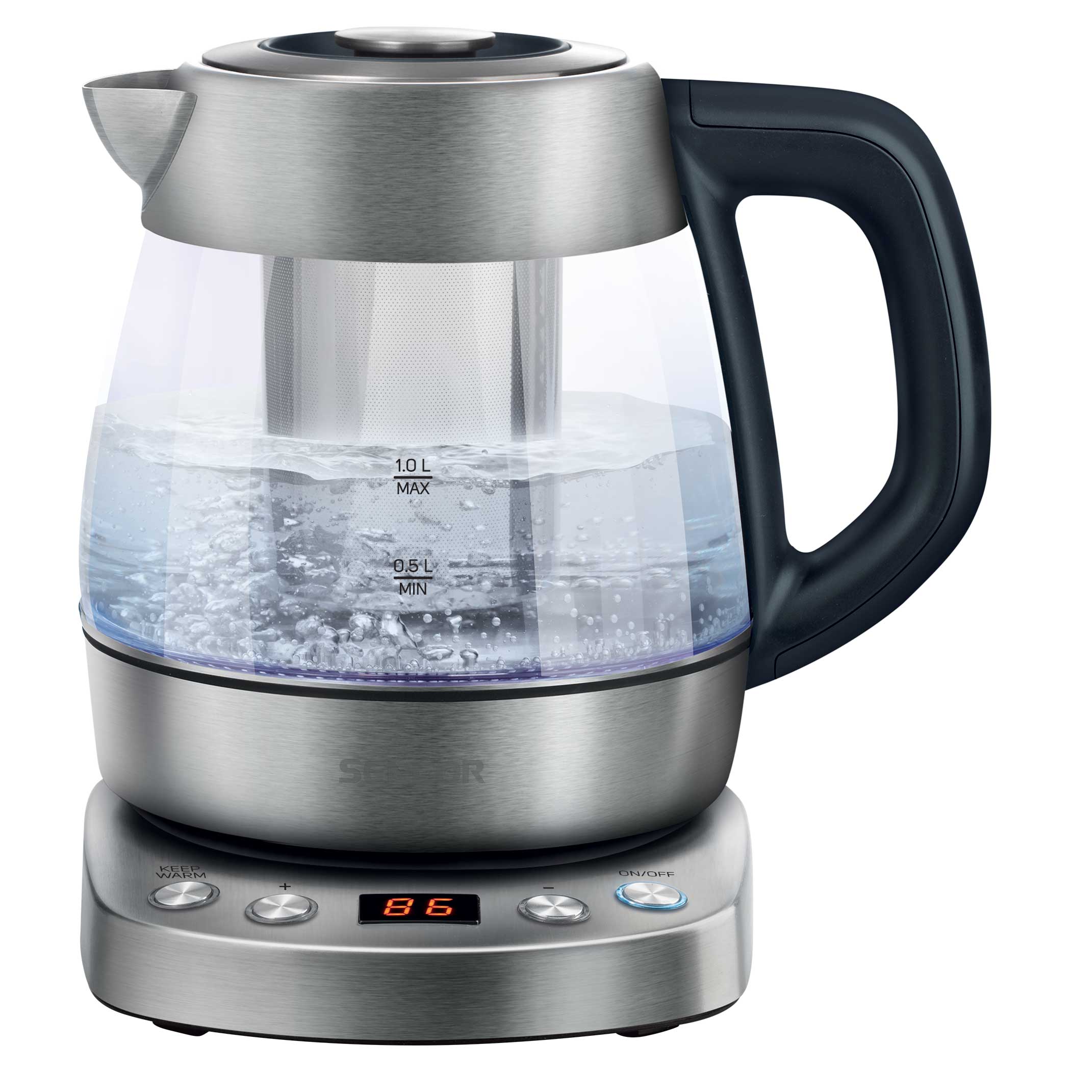 Electric kettle with tea strainer SWK 1080SS Sencor