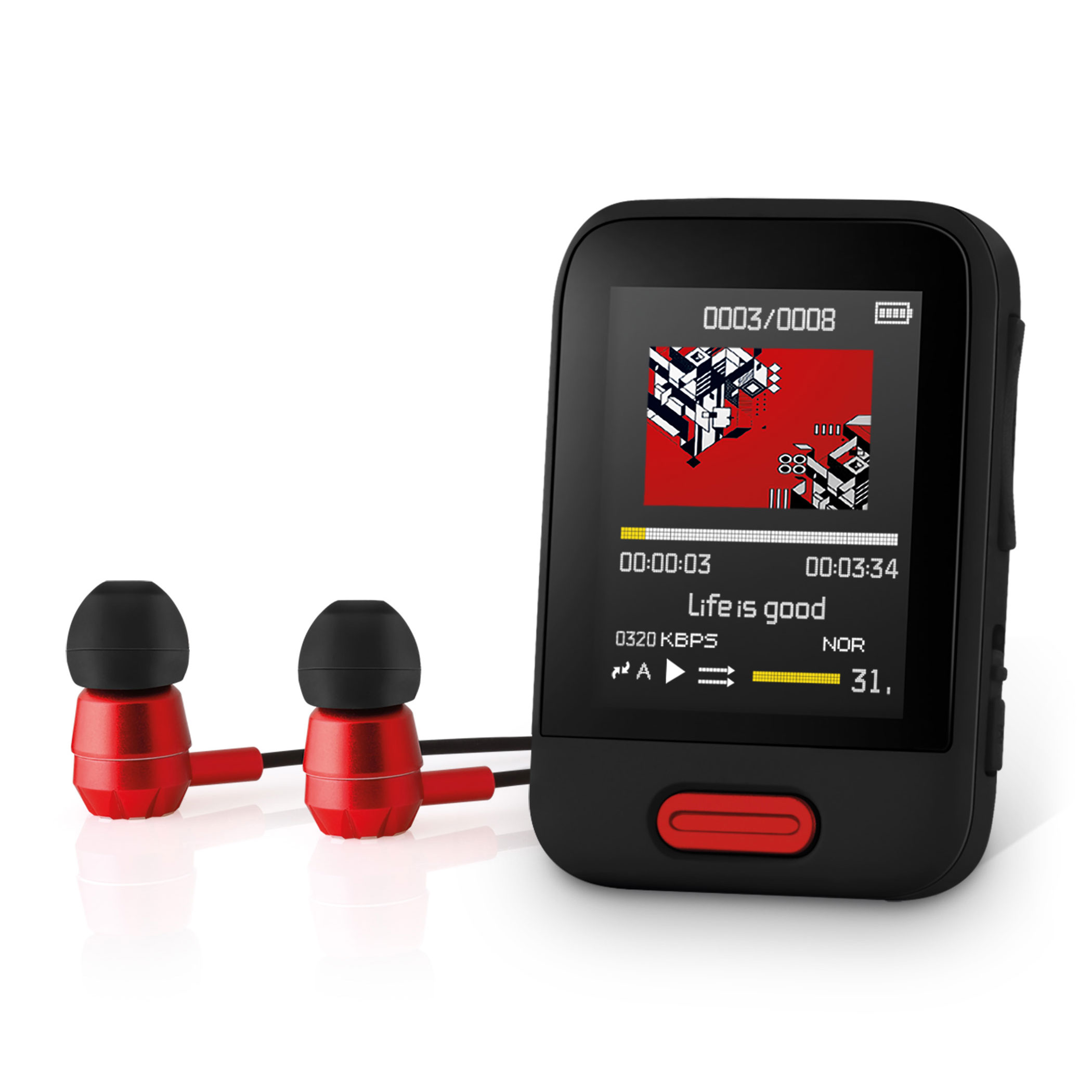 MP3/MP4 Player 16 GB with Bluetooth | SFP 7716 BK | Sencor.com