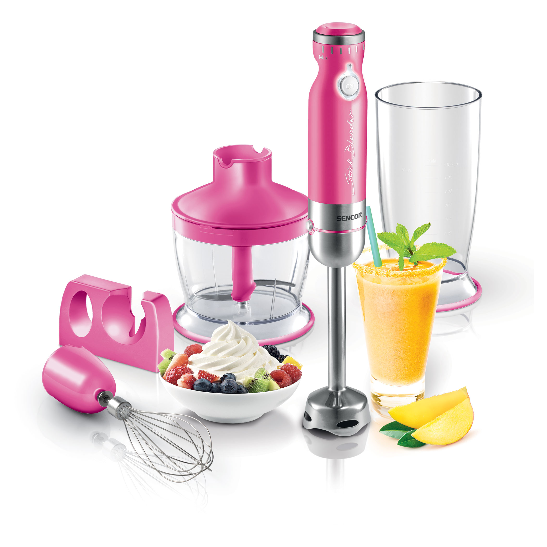 Hand deals blender pink