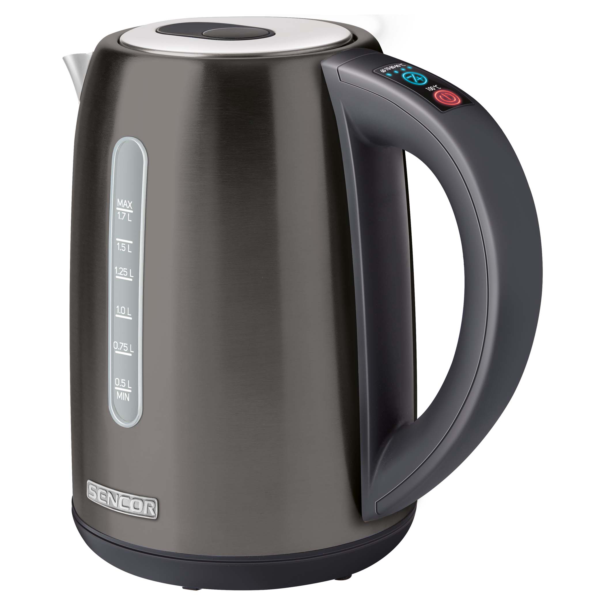 BLACK+DECKER™ 1.7L Rapid Boil Electric Kettle, Boils up to 7 Cups of Water,  Gray