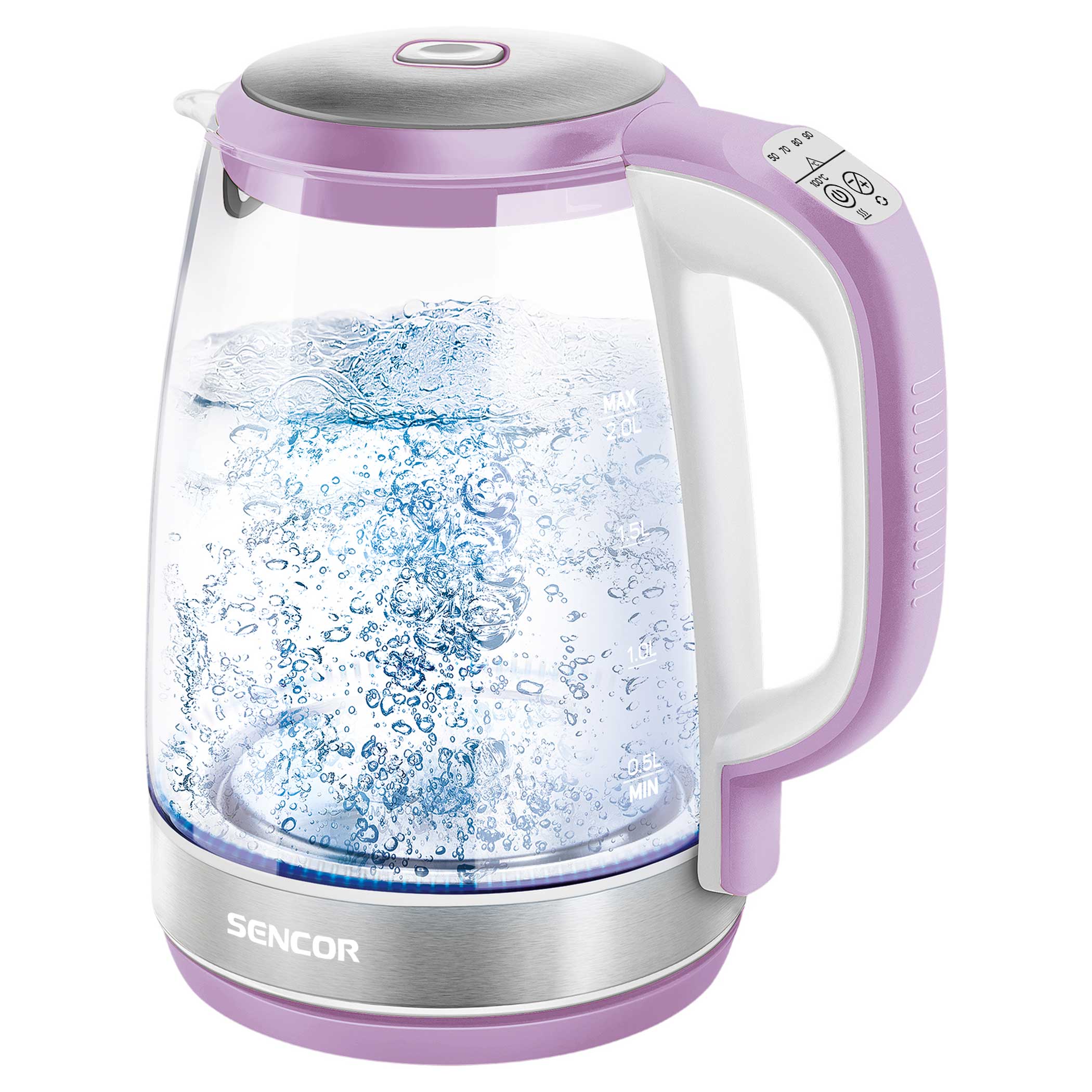 Best Buy: Gourmia 1.7L Electric Kettle White/Purple GK220