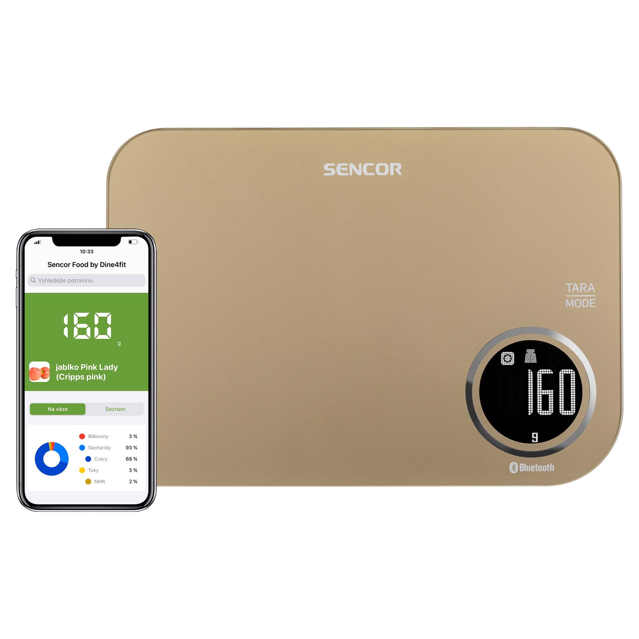 Smart Bluetooth Kitchen Scale, SKS 7070GG