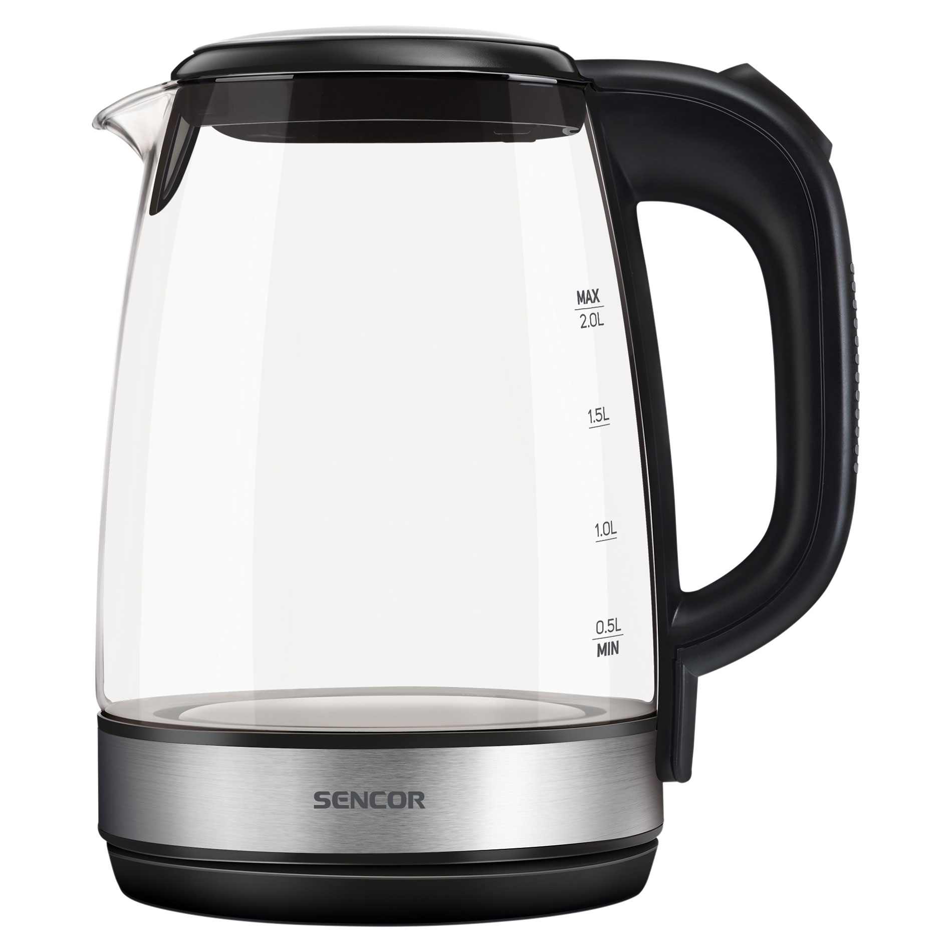 Sencor SWK48RS Crystal Electric Kettle with Power Cord Base